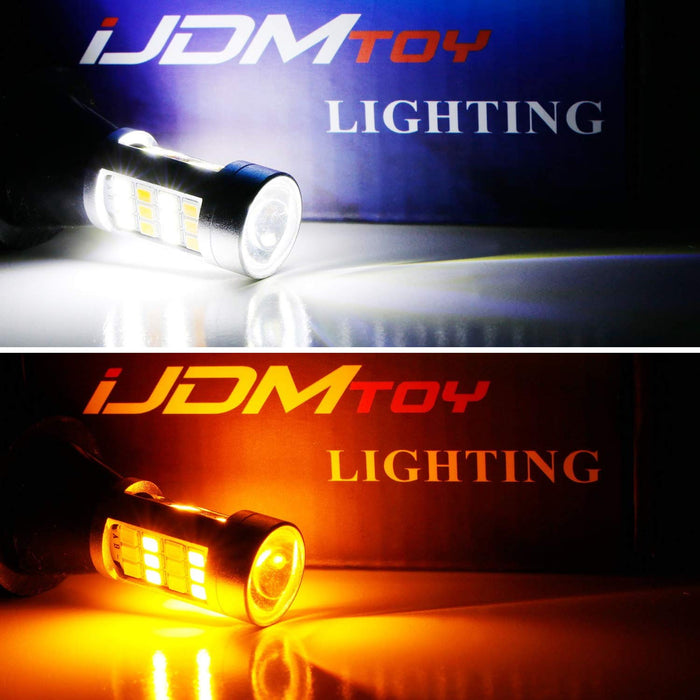 Smoked Lens Dual-Color DRL & Turn Signal Lights – Fits Jeep Wrangler JK 2007-2018