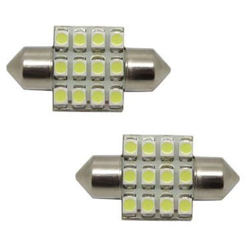 12-SMD 1.25" 31mm Festoon LED bulbs DE3175 DE3021 DE3022-iJDMTOY