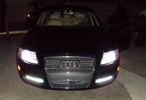 2PCS LED Daytime Running Lights For Audi A6 C6 2009-2011 – 5000K, Direct Fit