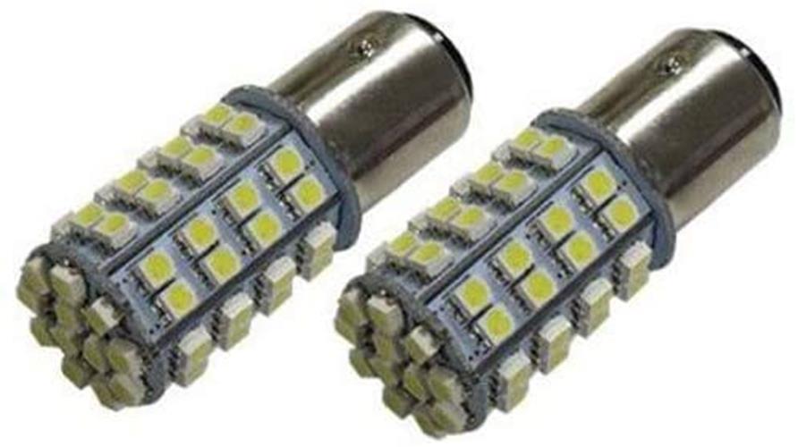 1157 Dual-Color Switchback LED Bulbs For Front Turn Signal (60-White 60-Amber)