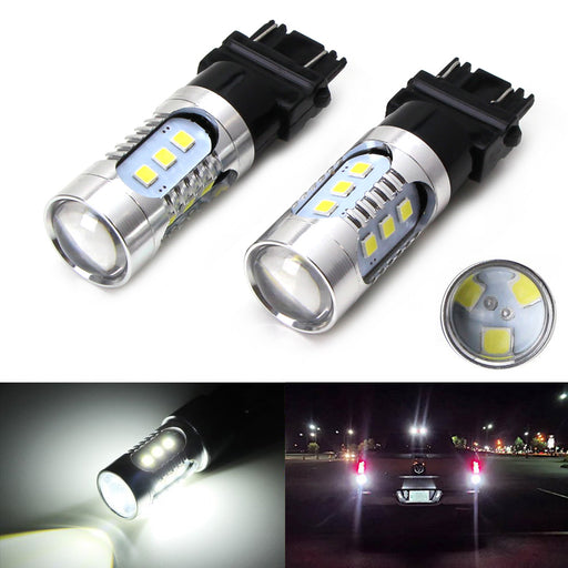 White High Power 15-SMD 360° 3156 3056 T25 LED Bulbs For Backup Reverse Lights