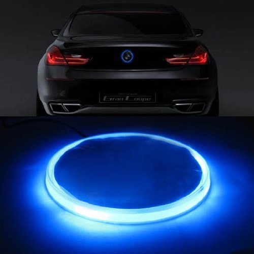 (1) Blue Red or White LED Illuminated Emblem Background Lighting Kit For BMW Front Hood or Rear Trunk 3.25-Inch 82mm Roundel Emblem-iJDMTOY