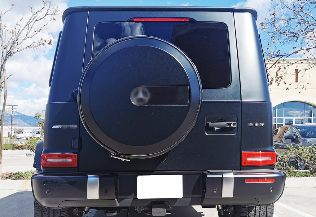 IJDMTOY Dark Smoked Rear Bumper Reflector Lenses For Mercedes W463A G500 G550 G63 2019-2024