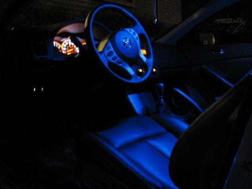 (2) Blue 6-SMD LED Bulbs For Car Interior Dome Lights, 1.72" Festoon 211-2 578