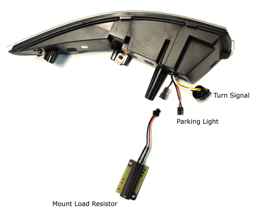 LED DRL Sequential Fog Lights For 2015-2017 Ford Mustang – Black Housing