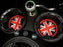 Red Union Jack UK Flag Style Coasters For MINI Cooper Cup Holders Side Door Mats
