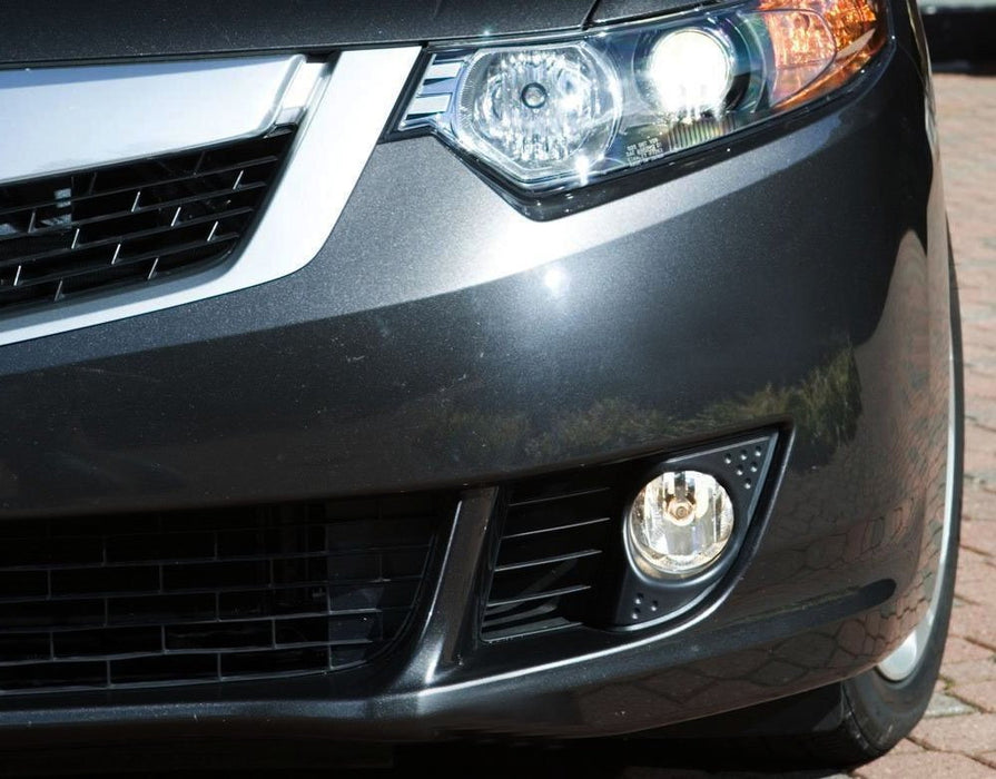 Driver Passenger Sides Fog Light Lamps w/ H11 Bulbs For Acura Honda Ford Nissan