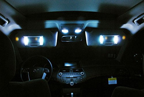 4-pc White 3-SMD 29mm 6641 LED Bulbs For Car Vanity Mirror Lights Sun Visor Lamp