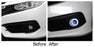 Direct Fit LED Halo Angel Eyes Projector Fog Lights Kit For 2016-21 Honda Civic