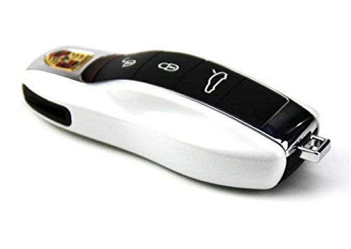 White Remote Smart Key Shell Holder Cover For Porsche Cayenne Panamera Macan 911