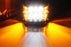 36W White LED A-Pillar SS Pod Light Kit w/Amber Strobe For 14-22 Toyota 4Runner