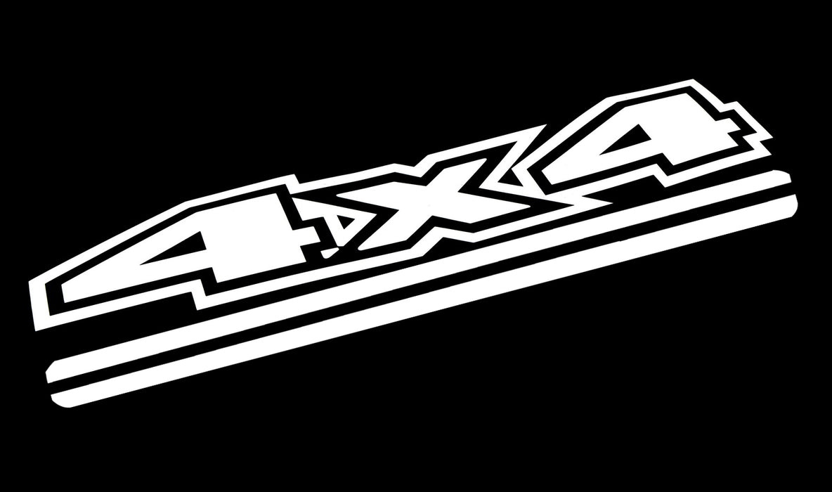 White Truck Bed Side Fender 4x4 Off-Road Vinyl Decal For Dodge