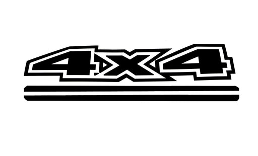 Black Truck Bed Side Fender 4x4 Off-Road Vinyl Decal For Dodge Chevy GMC Ford...