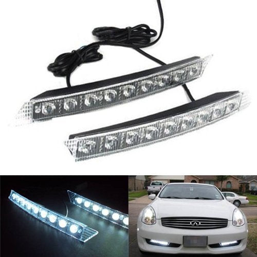 9-LED Audi A6 Style LED Daytime Running Lights (DRL) Kit — iJDMTOY.com