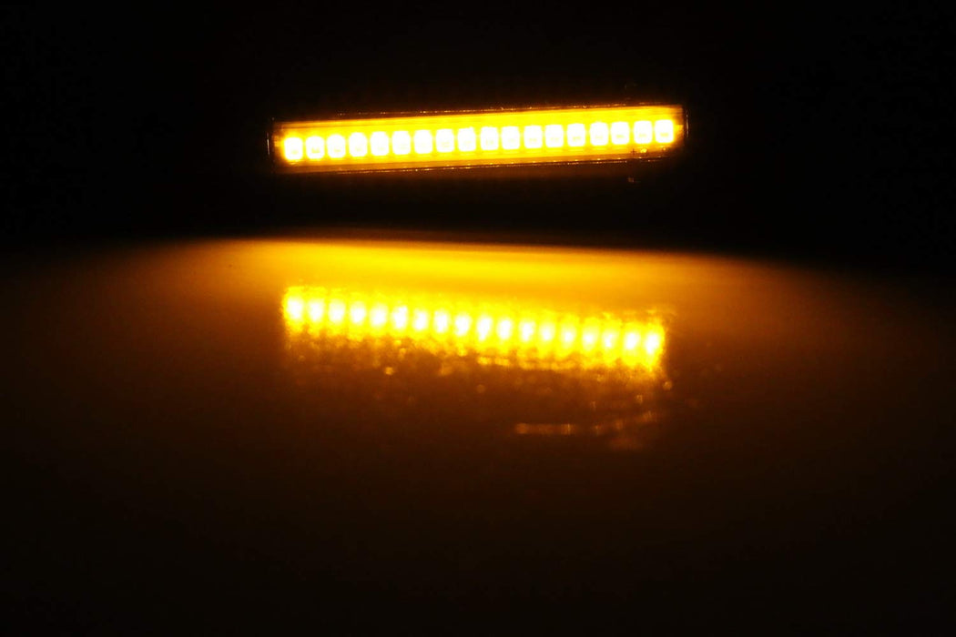 Euro Smoked Lens Amber 18-SMD LED Front Side Marker Light Assembly For BMW 1 3 5 Series, etc, Replace OEM Amber/Clear Sidemarker Lamps-iJDMTOY