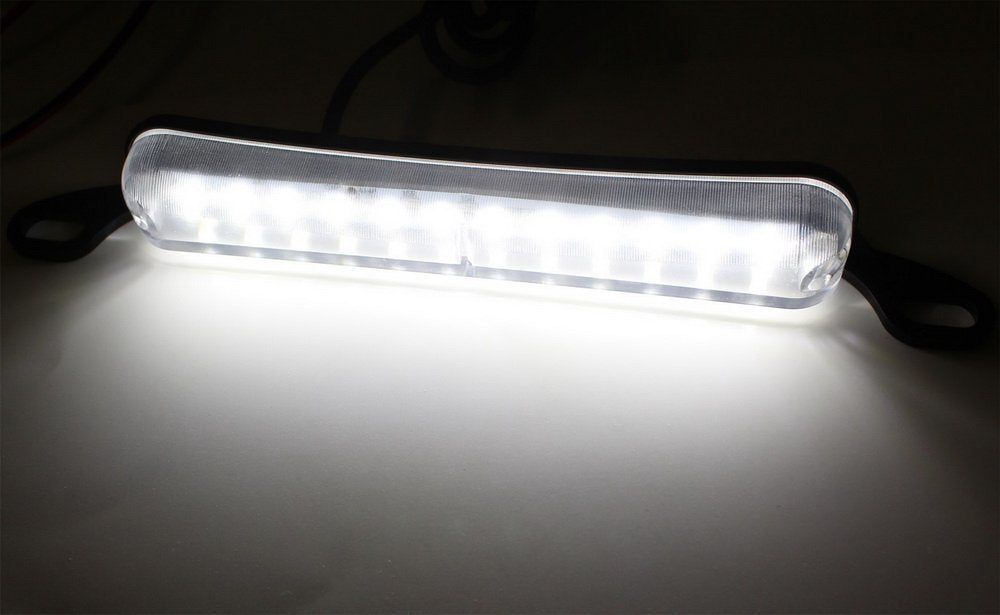 Xenon White 12-SMD Bolt-On LED License Plate Light Lamp For Car (Universal Fit)