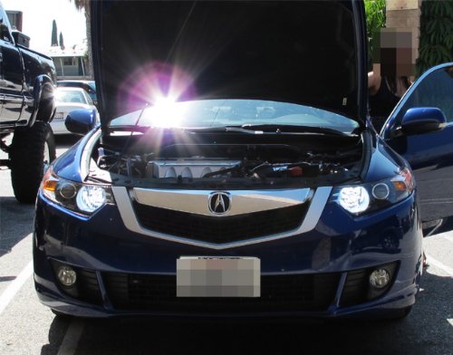 2pc 9005 LED Daytime Running Light Bulbs 6000K White - For Honda Civic Acura MDX RDX, 100W, 9-32V, Direct Replacement