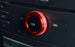 Red Stereo Volume Control Knob Cover For Mercedes A B C E S CLA GLA GLK ML GL