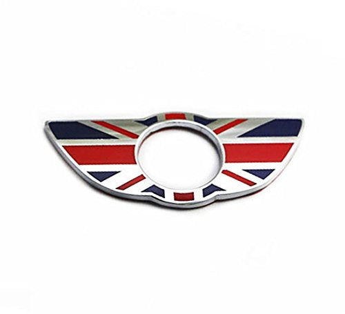 Red Union Jack Style Wing Emblem Rings For MINI Countryman Paceman Door Locks