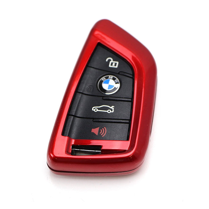 Exact Fit Glossy Red Smart Key Fob Shell Cover For BMW X1 X4 X5 X6 5 7 Series