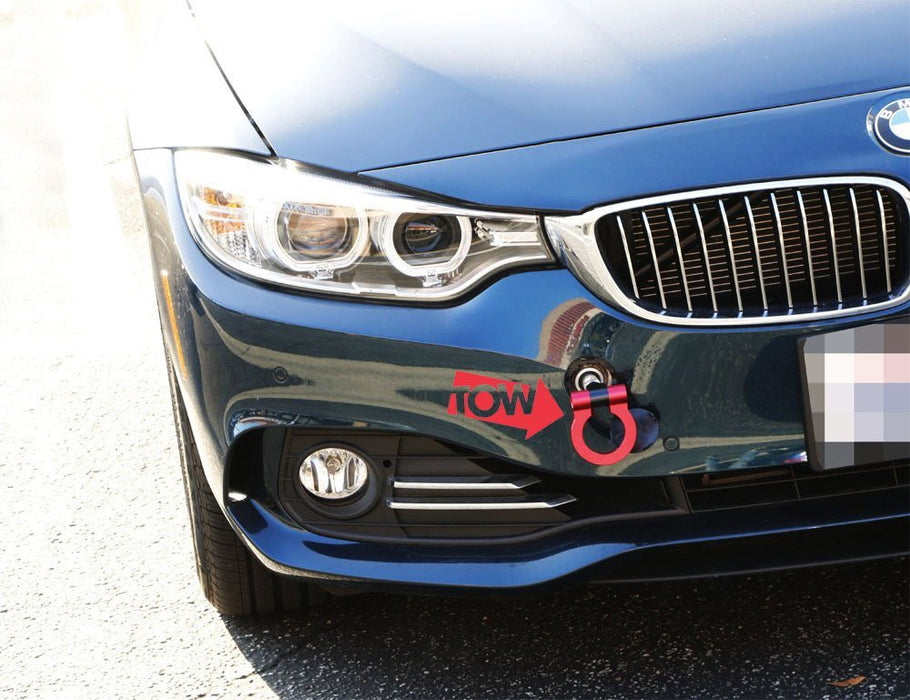2 Red Tow Arrow Pointer Stickers Die Cut Vinyl Decals For Car Tow Hook ...