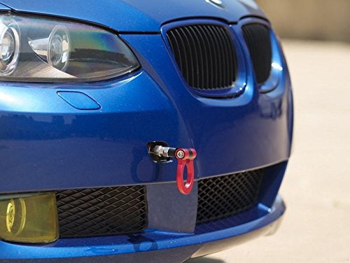 JDM Racing Red Aluminum Tow Hook – Fits BMW 1, 3, 5, 6 Series, X5, X6 & MINI Cooper