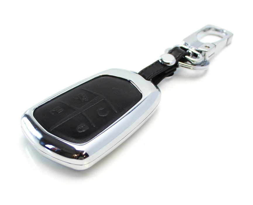 Chrome Alloy Metal Key Fob Shell Cover For 15+ Cadillac ATS CTS CT6 ELR XTS XT5
