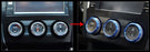 Blue Aluminum AC Climate Control Knob Ring Covers For Subaru Impreza WRX/STi