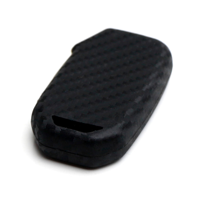 Black "Carbon Fiber" Silicone Key Fob Cover For Kia 22-up K5 Cadenza EV6 Stinger