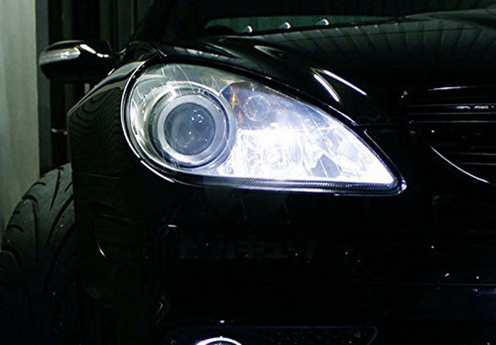 (2) HID White 10-SMD Error Free LED Bulbs For European Car Parking Eyelid Lights