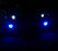 3" Projector Fog Light Lamps w/ Ultra Blue 40-LED Halo Angel Eyes Rings For Car