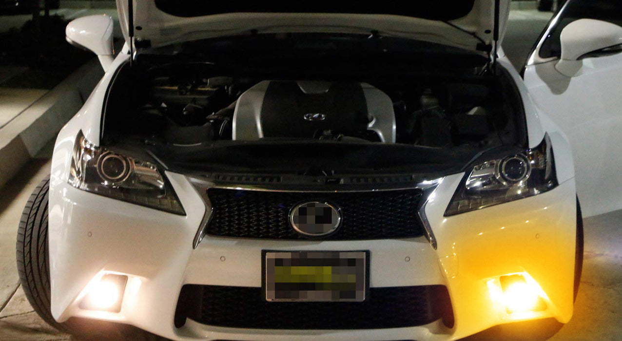 Lexus F-Sport Style Amber Yellow LED Fog Lamp Kit For 2013-15 GS350 GS460 GS450h