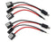 H1 or H7 To Bi-Xenon Solenoid Magnetic Hi/Lo Adapter Splitter Wires For Headlamp Projector Lens Retrofit-iJDMTOY