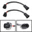 H11 H8 (Male) To 5202 2504 (Female) Pigtail Sockets Wires For Fog Lamps Retrofit or Conversion-iJDMTOY