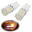 No Resistor, No Hyper Flash 21W High Power Amber 7440 W21W T20 LED Bulbs For Car Front or Rear Turn Signal Lights-iJDMTOY