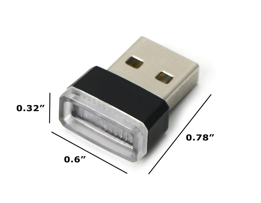 (1) Purple Magenta USB Plug-In Miniature LED Car Interior Ambient Lighting Kit