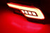 JSR Style Red Lens LED Bumper Reflector Lights For 17-18 Hyundai Santa Fe Sport, Function as Tail, Brake & Rear Fog Lamps-iJDMTOY