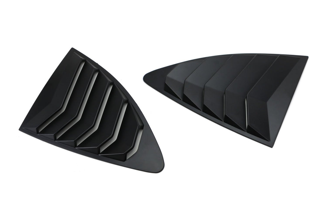 Left/Right Matte Finish Racing Style Rear Side Window Scoop Air Vent/Louver Shades For 2013-up Scion FR-S Subaru BRZ and Toyota 86-iJDMTOY