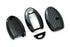 (1) Carbon Fiber Pattern Smart Key Fob Shell w/ Black Silicone Key Button Skin For Nissan Armada Rogue GT-R Murano Pathfinder Sentra Leaf Titan (4-Button only)-iJDMTOY