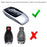 Black TPU Key Fob Cover w/ Button Cover For Mercedes E S G A C CLA CLS GLB Class
