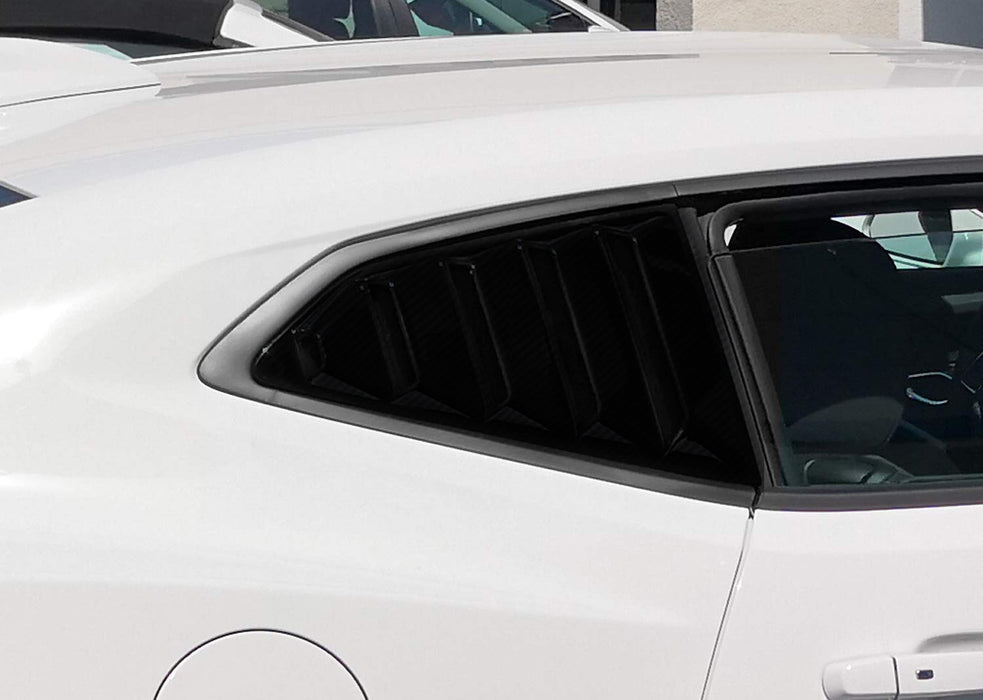 Carbon Racing Style Rear Side Window Scoop Vent Louvers For 2016-up Ge ...