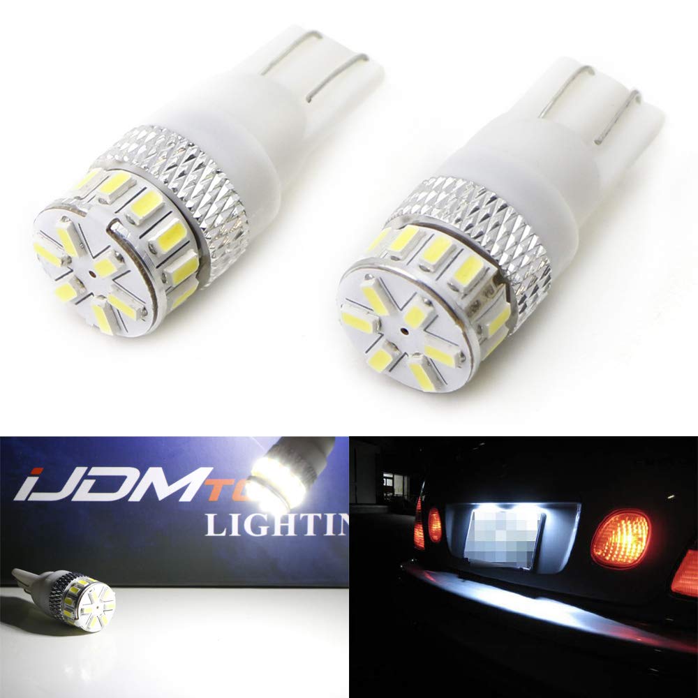 T10 LED Light Bulbs, TSV 12V 20pcs White LED T10 Interior Car License Plate  Lights Bulbs, Bright Wedge T10 194 168 2825 W5W Car Interior Dome Map Door