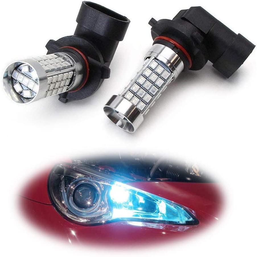 12000K Ice/Aqua Blue 69-SMD 9005 9145 H10 LED Bulbs Compatible With High Beam Daytime Running Lights or Fog Light Replacements