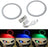 RGB Multi-Color LED Angel Eyes Halo Rings For 2010-up Hyundai Genesis Coupe