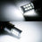 Chrome Bezel Clear Lens Fog Lamps w/White LED Light Bulbs For 17-19 Nissan Titan