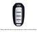 Gloss Blue Full Coverage TPU Key Fob Case For Infiniti Q50 Q60 QX50 QX60 Car Key