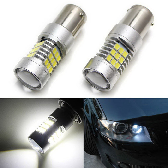 White Error Free 30-SMD 7506 LED Bulbs with Resistors For Audi Daytime DRL Lights