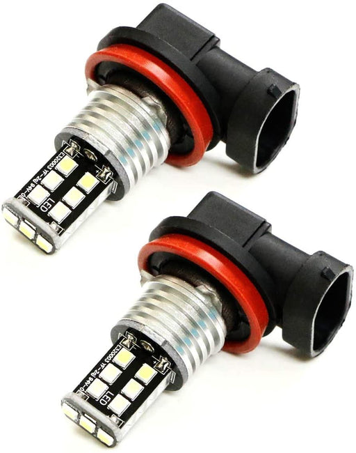 Xenon White 15-SMD High Power H11 H8 LED Bulbs For Fog Lights Driving Lamps