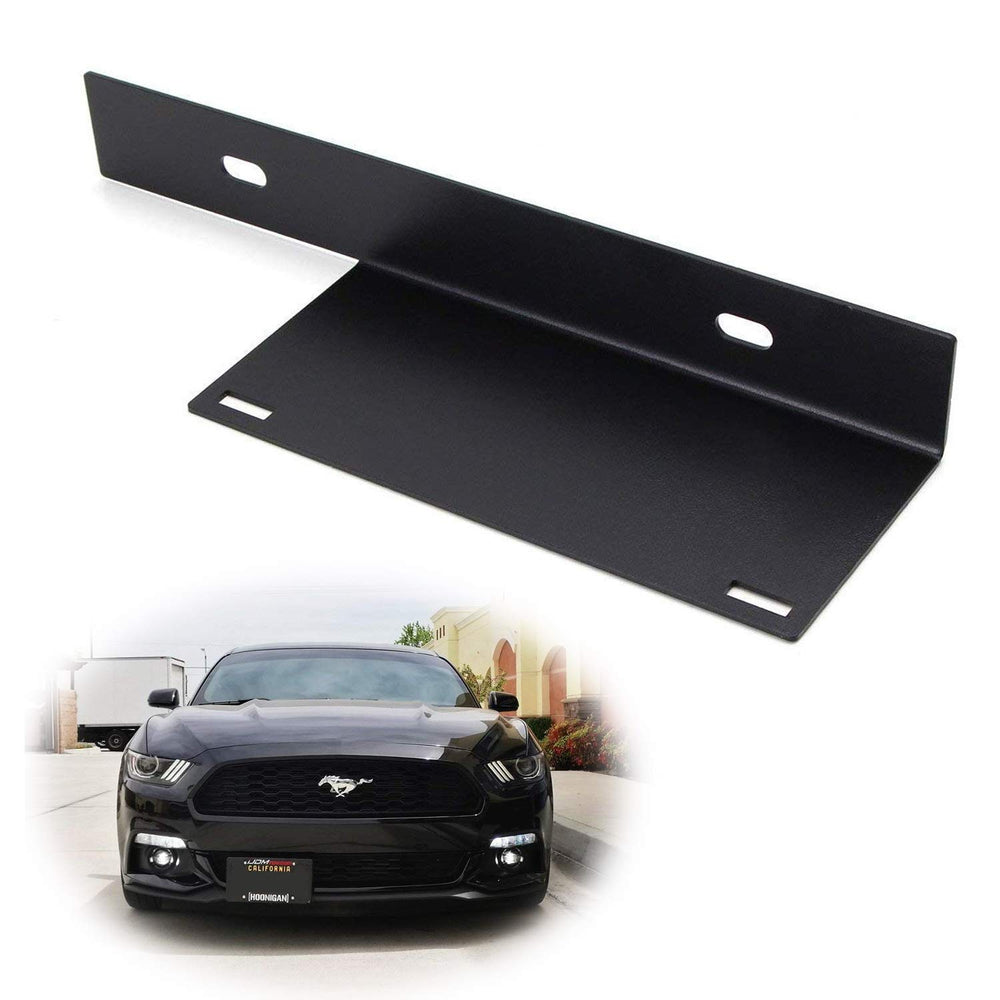 No-Drill Front License Plate Relocator Bracket For 2015-2017 Ford Mustang-iJDMTOY
