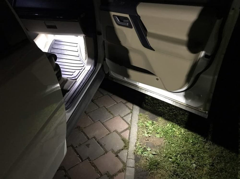 White 18-SMD Full LED Side Door/Footwell/Trunk Courtesy Light Kit For Land Rover